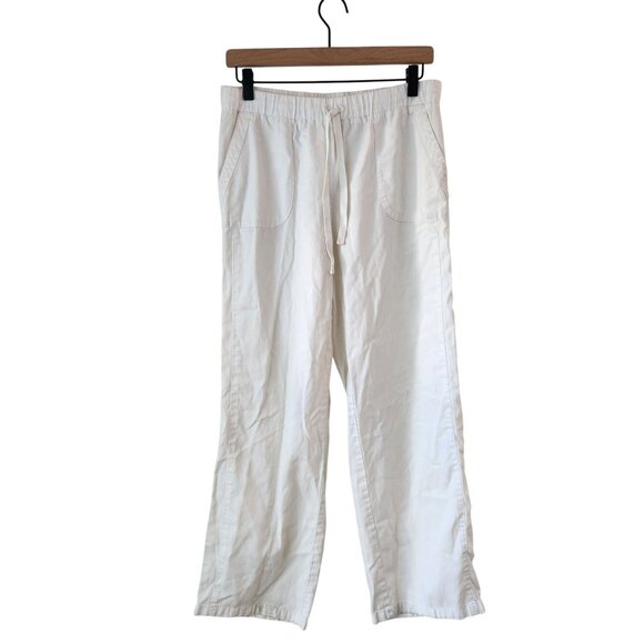 Chico's Zenergy Pull-On White Pants Elastic Waist Beachy Women's S/4 (Chico's 0) - Picture 1 of 8